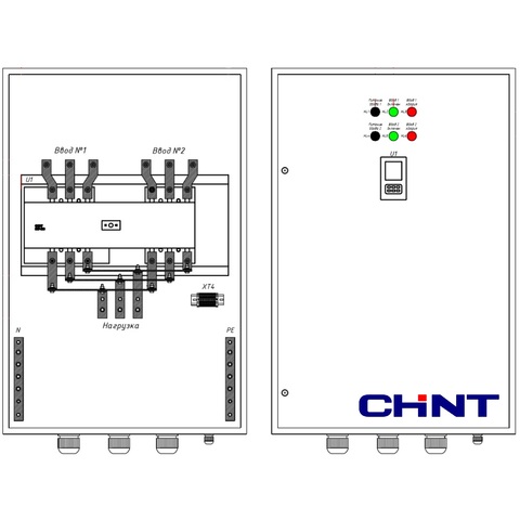 Шкаф АВР (два ввода, одна нагрузка) АВР-Б-200-2-1-C