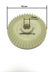 Шестерня для цепной электропилы D-86mm, 43 z. + вал
