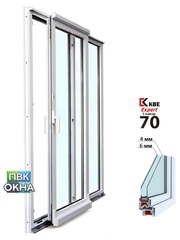 Раздвижные двери PSK-портал KBE Expert 70мм 5 камер