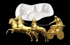 Силиконовый молд № 0205 Колесница большая