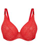 Кружевной бюстгальтер на косточках Mefemi DESIRE M bralette красный