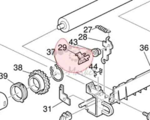 Рычаг сброса давления RICOH B0444141/B044-4141
