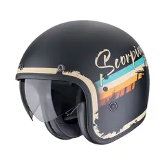 Мотошлем Scorpion BELFAST EVO ADONIS, черный матовый/бежевый