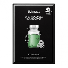 JMsolution C9 Centella Ampoule Silver Foil Mask ампульная маска с центеллой