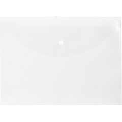 Папка-конверт на кнопке Attache Economy А4 прозрачная 0.1 мм (10 штук в упаковке)
