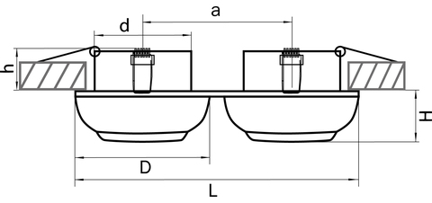 Встраиваемый светильник Ocula Lightstar 011824