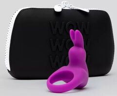 Фиолетовое эрекционное виброкольцо Happy Rabbit Cock Ring Kit - 