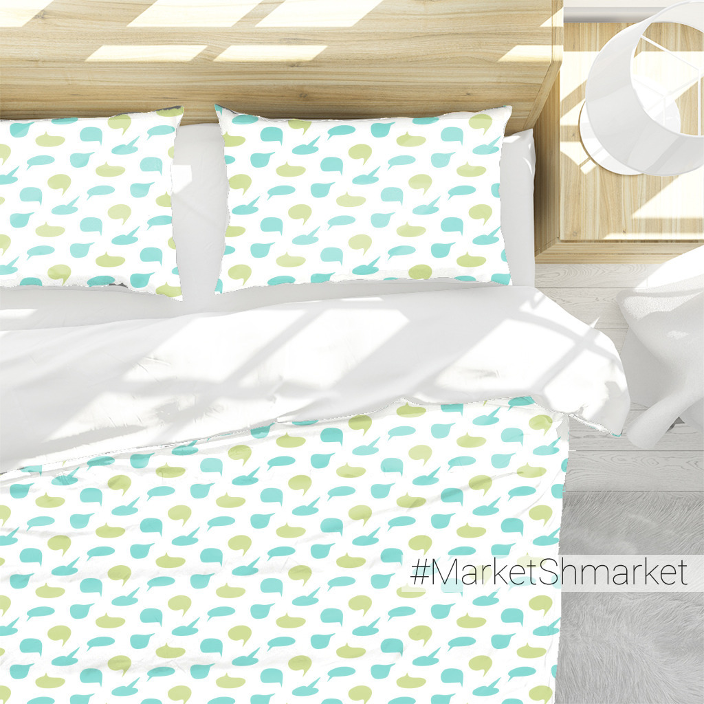 Ткани Buy fabric dialog bubbles emerald green закажи на 