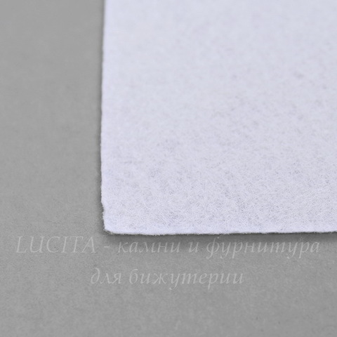 Фетр для рукоделия мягкий, 30х30 см, цвет - бледный серый
