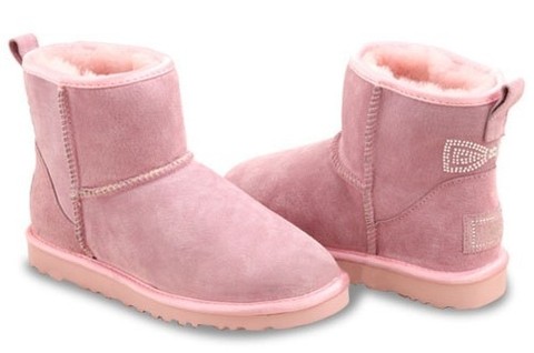 UGG Classic Mini Crystal Bow Pink