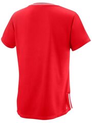 Женская теннисная футболка Wilson Team II V-Neck W - team red