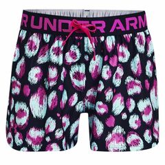 Детские шорты Under Armour Play Up Printed Shorts - black/breeze/meteor pink