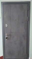 Входная металлическая дверь RеX (РЕКС) 290 Темный бетон / ФЛ-119 Сандал светлый