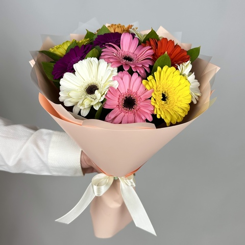 Букет цветов из 11 гербер микс