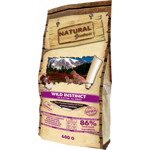 Natural Greatness Wild Instinct сухой корм для кошек 0,6 кг