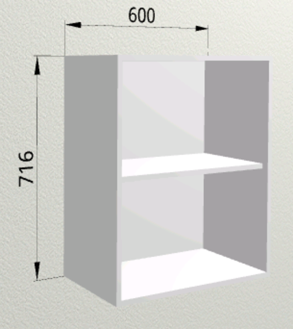 Кухня Мария шкаф верхний 600
