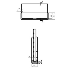 Защита для баскетбольного щита игрового профессиональная (EVA) ширина 50 мм Zavodsporta