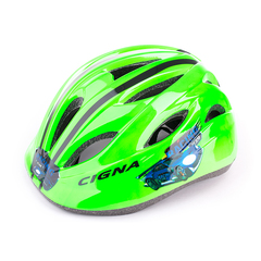 Велошлем детский Cigna WT-021 (чёрный/зелёный)
