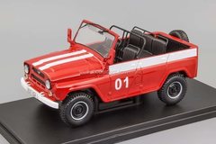 UAZ-469B fire-engine vehicle 1:24 Legendary Soviet cars Hachette #64