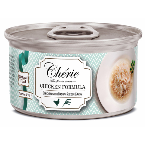 Pettric Cherie CHICKEN FORMULA влажный корм курица с бурым рисом в Соусе, для кошек,80 г.