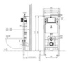 OWL OWLINSTNI.TOWLT190101  (OWLINSTNI+TOWLT190101 (Tornado)) / Инсталляция OWL1975 с кнопкой Nikel (квадратные клавиши) и подвесным унитазом Eld Cirkel-H