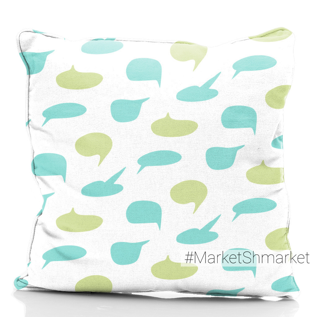 Ткани Buy fabric dialog bubbles emerald green закажи на 