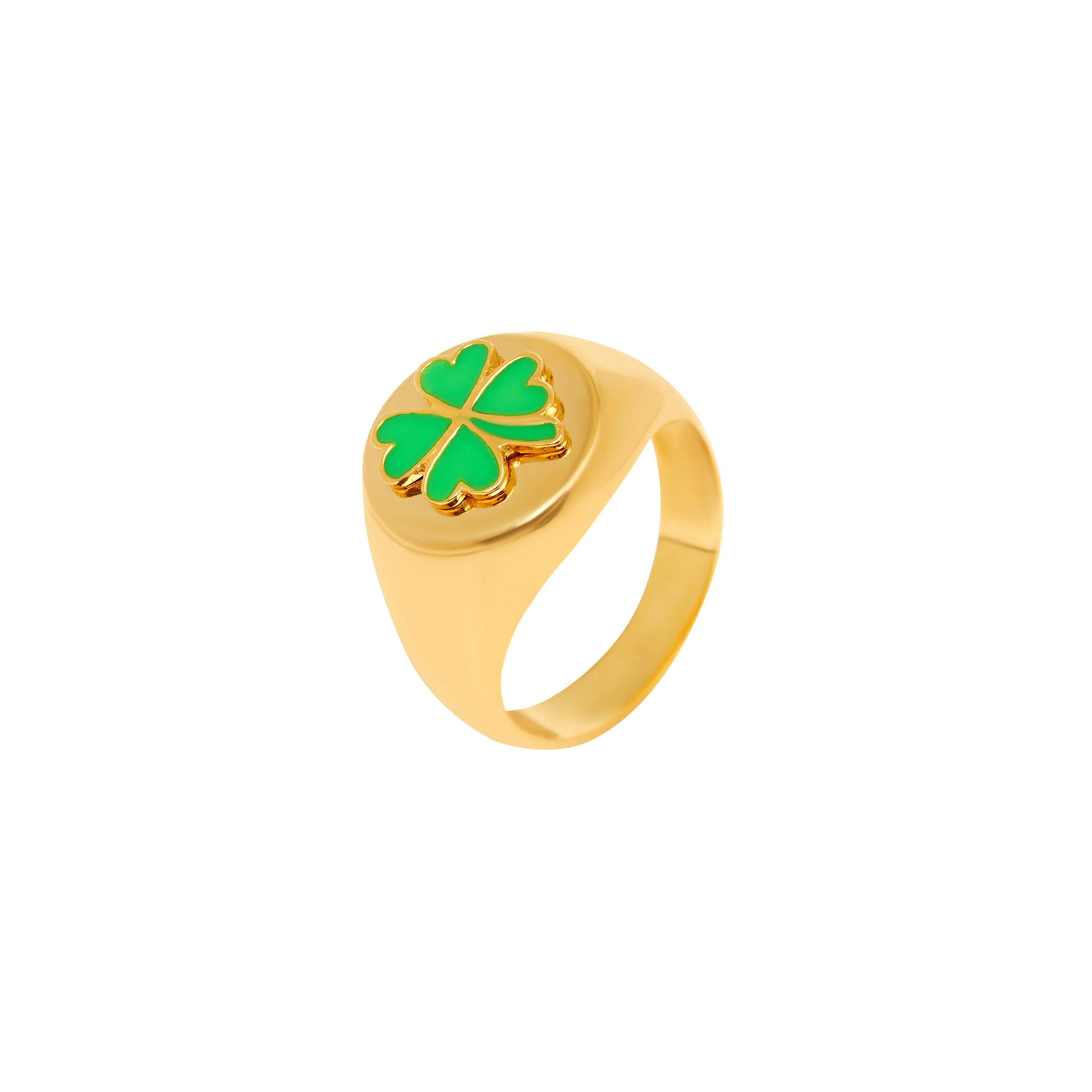 WILHELMINA GARCIA Кольцо Gold Clover Ring wilhelmina garcia кольцо gold tulip ring