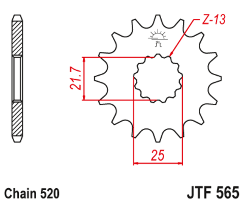 Звезда ведущая JTF565 13