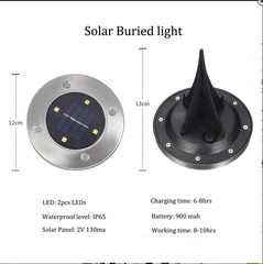 Садовый светильник на солнечной батарее Solar Pathway Lights, 2 шт