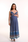 Платье для беременных 10334 синий