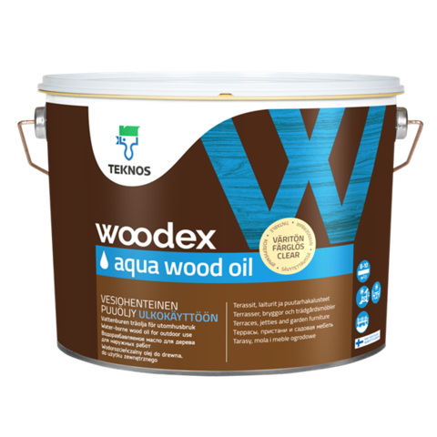 TEKNOS WOODEX AQUA WOOD OIL/Текнос Вудекс Аква Вуд Ойл Масло для дерева