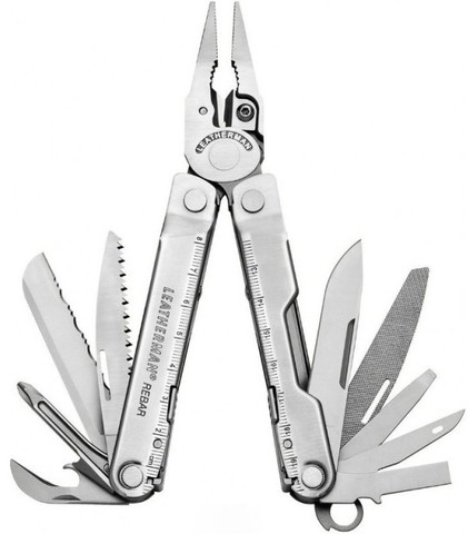 Картинка мультитул Leatherman Rebar сталь - 1