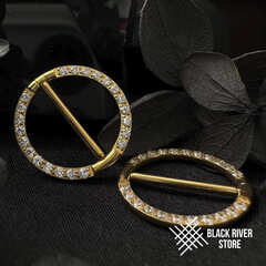 Кликер Barbell Crystal PVD Yellow 1.6мм