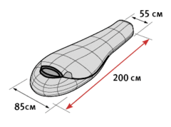 Купить недорого спальник туристический зимний Alexika Delta Compact