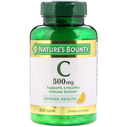 Nature's Bounty, Витамин С, 500 мг, 250 таблеток
