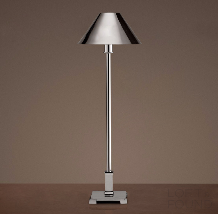 Настольная лампа Petite Candlestick Metal Shade Table Lamp