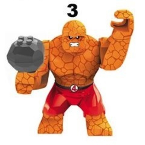 Minifigures Super Heroes Fantastic Four Thing Blocks Building