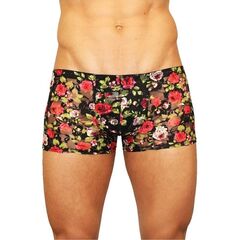 Мужские трусы-боксеры из сетки с яркими розами Rose Boxer - 
