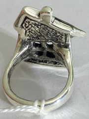Домишко (кольцо из серебра)