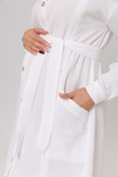 Платье для беременных и кормящих 13472 белый