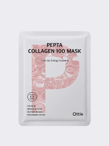 Тканевая маска с коллагеном для упругости OTTIE Pepta Collagen 100 Mask