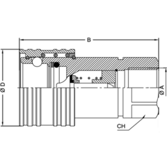 ISO A BSP 2" Розетка VSAA VERSO