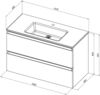 Allen Brau 1.E1003.PWM 2.0 1.E1003.PWM ECLIPSE 2.0 Тумба 101, рapyrus white matt (333999)