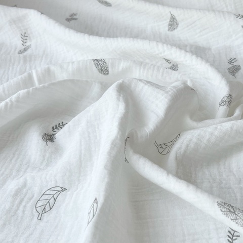 Пеленка муслин "Перья"