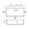 Мойка кухонная Omoikiri Kitagawa 86-LB-GR 4993796