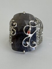 Сапфир (кольцо из серебра)