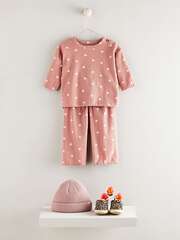 Лонгслив и брюки в комплекте для малышей Next Q95-521, Розовый