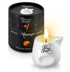 Массажная свеча с ароматом персика Bougie Massage Gourmande Pêche - 80 мл. - 