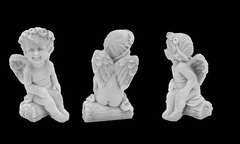 Силиконовый молд Ангелочек на бревнышке