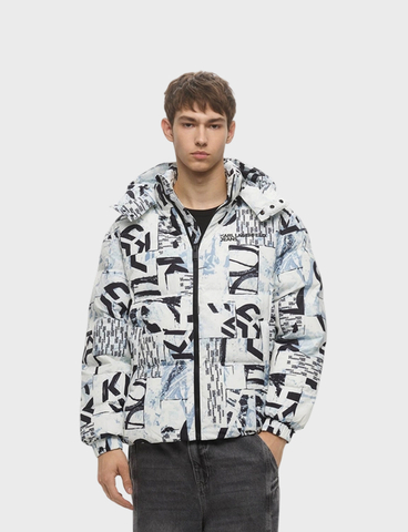 Куртка KARL LAGERFELD JEANS Aop Puffer